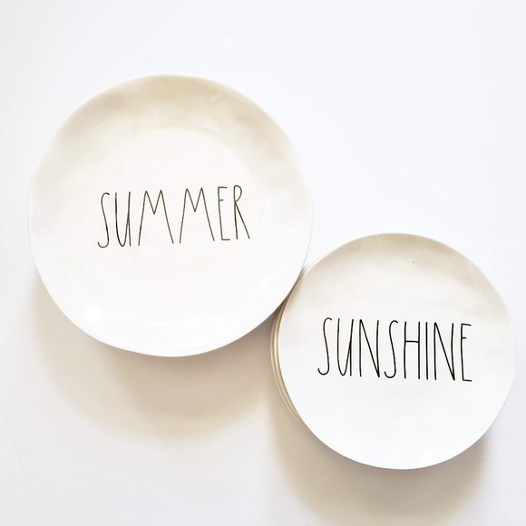 Rae Dunn Other - Rae Dunn Outdoor Summer Plastic Plates Set of 8